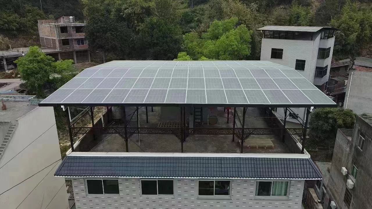 随州15kw+10kwh自建别墅家庭光伏储能系统